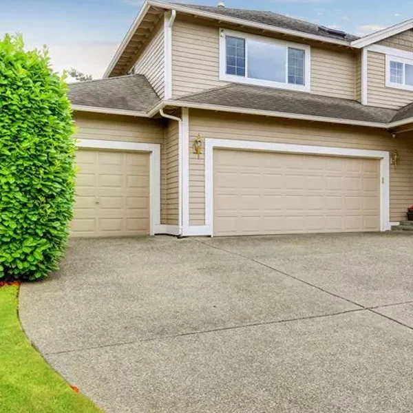 artificial turf concrete driveway B2