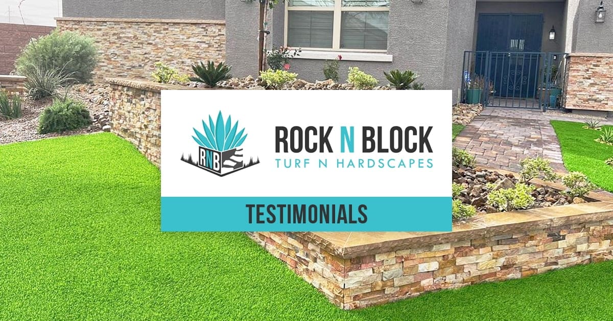 Artificial Turf Testimonials Rock N Block Turf N Hardscapes